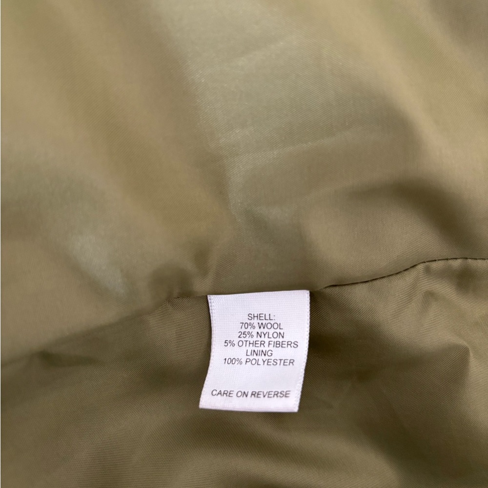 VTG Talbots Blazer Green Tweed Wool Blend Womens 10 Office Academia Preppy USA - Picture 11 of 11